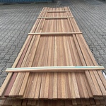Ca. 162x Guyana Teak latten geschaafd, 20x40mm, lengte 365cm